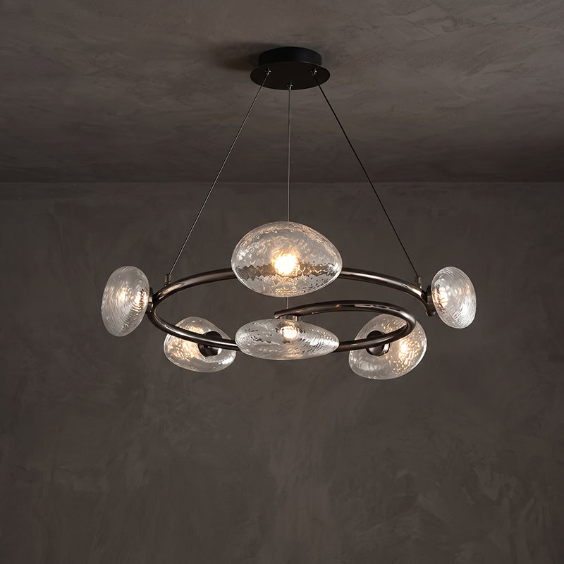 Rowan Pebble Glass Chandelier – detail 12