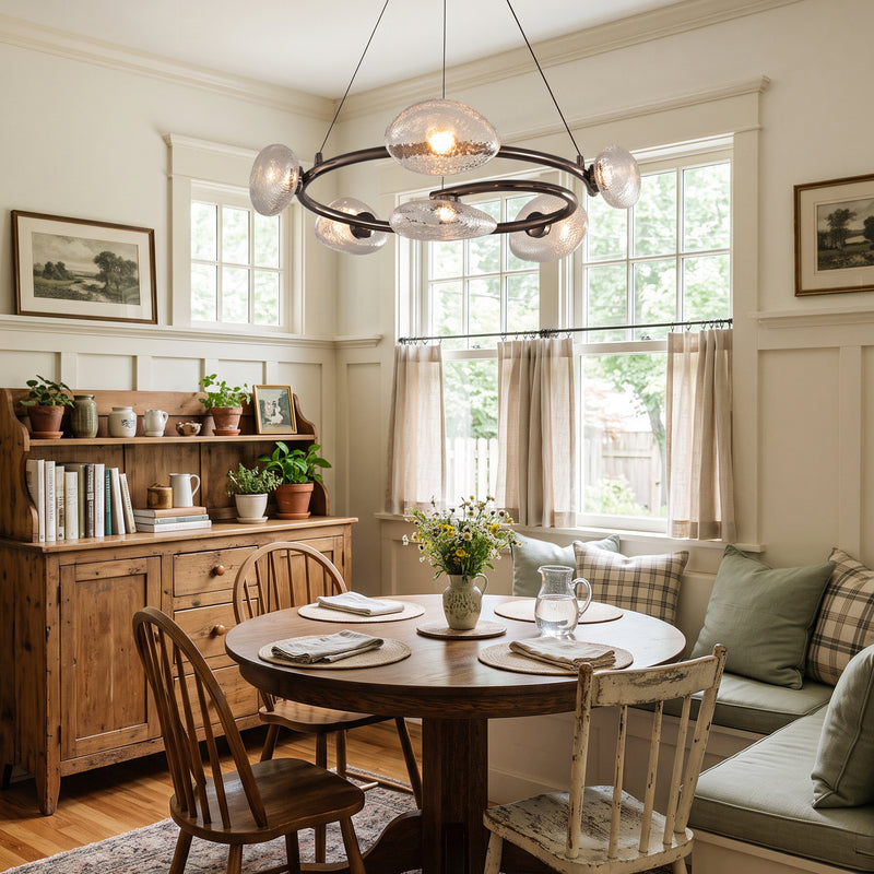Rowan Pebble Glass Chandelier – detail 4
