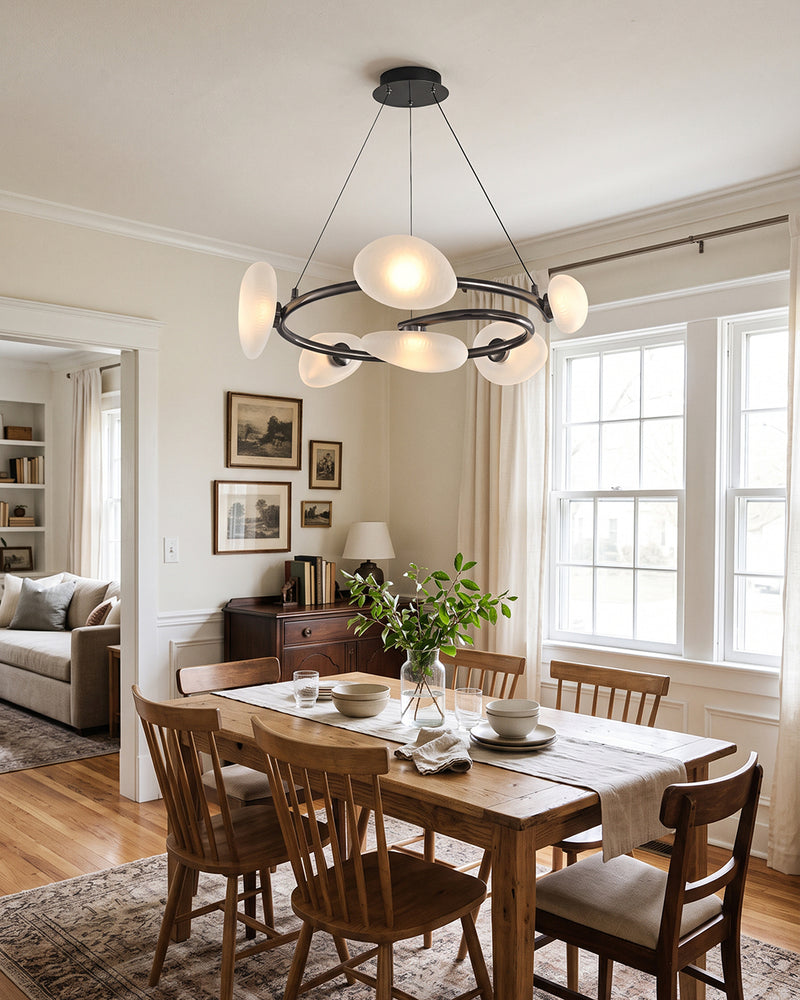 Rowan Pebble Glass Chandelier – detail 7