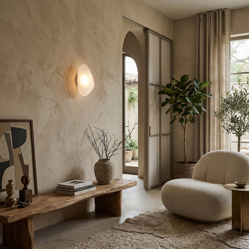 Rowan Pebble Glass Wall Sconce