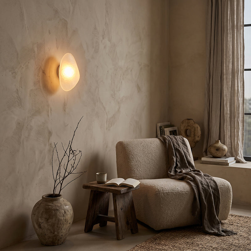 Rowan Pebble Glass Wall Sconce