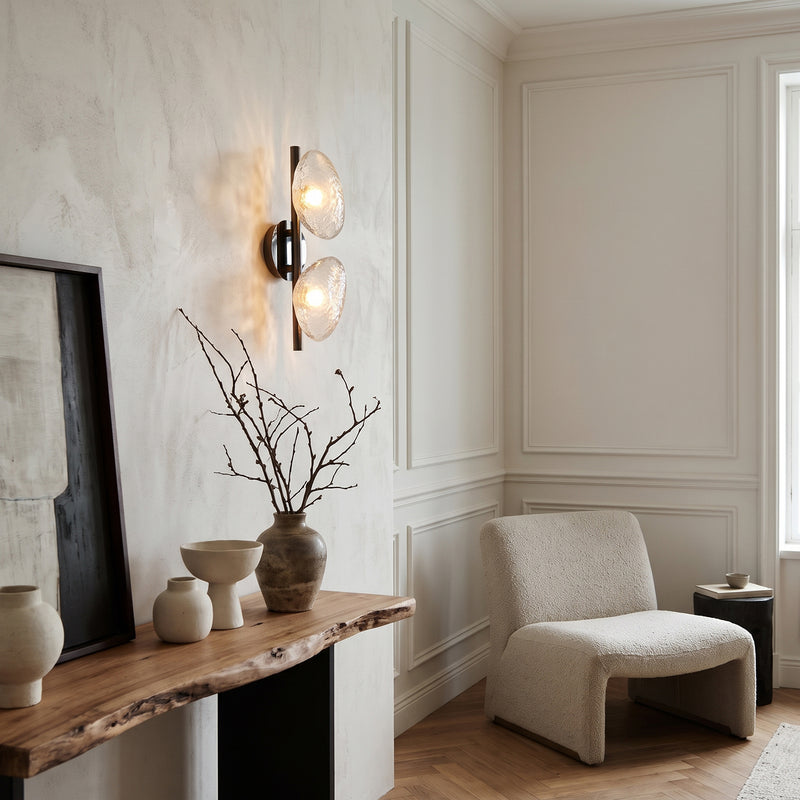 Rowan Pebble Glass Wall Sconce