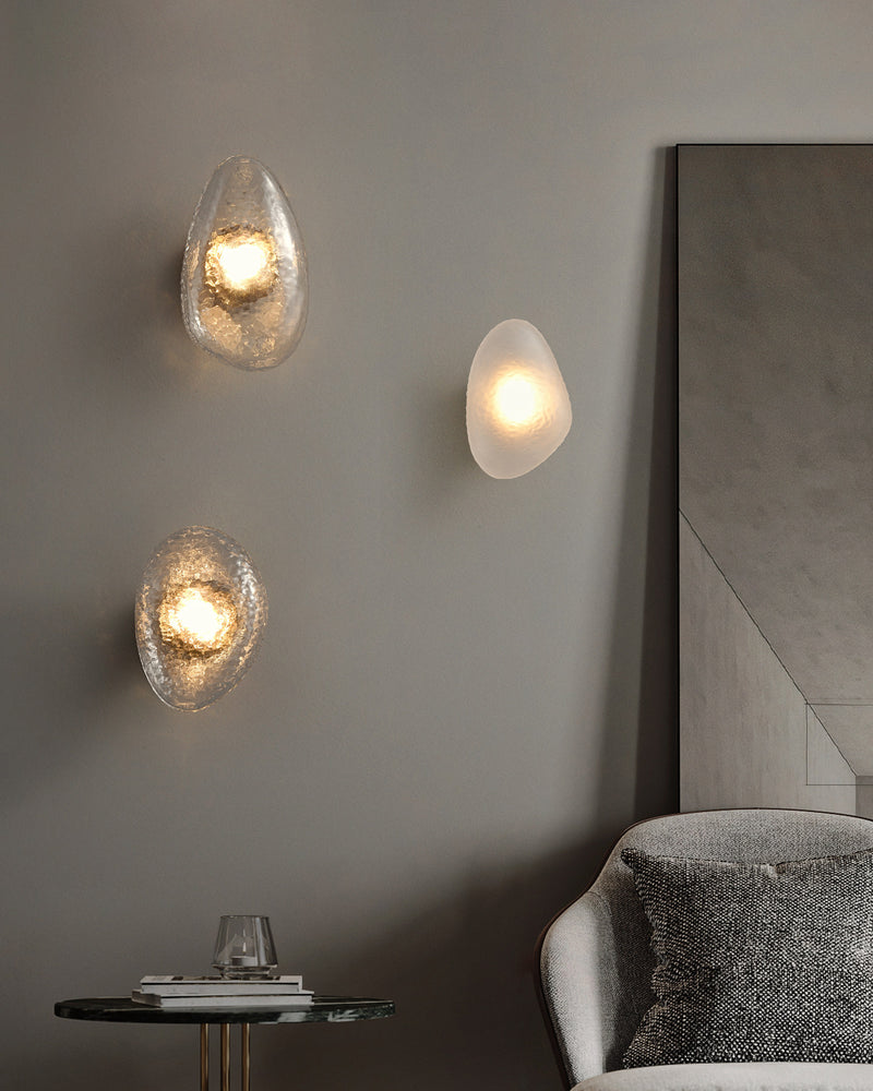 Rowan Pebble Glass Wall Sconce