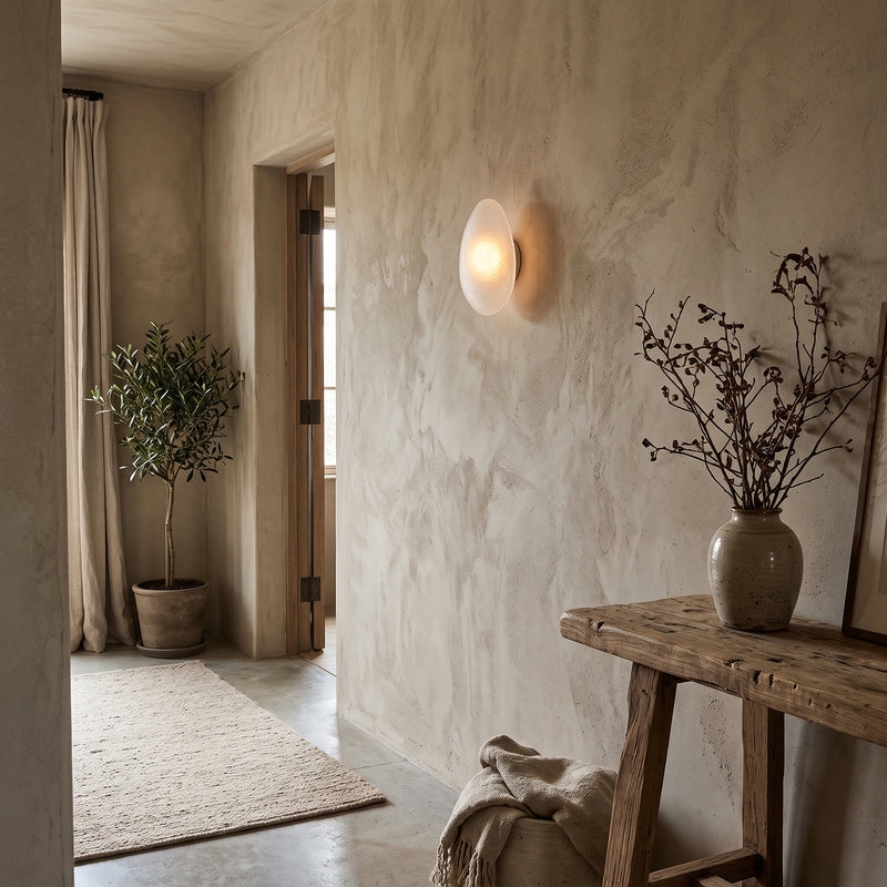 Rowan Pebble Glass Wall Sconce