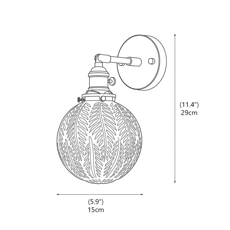Sebastian Glass Wall Sconce