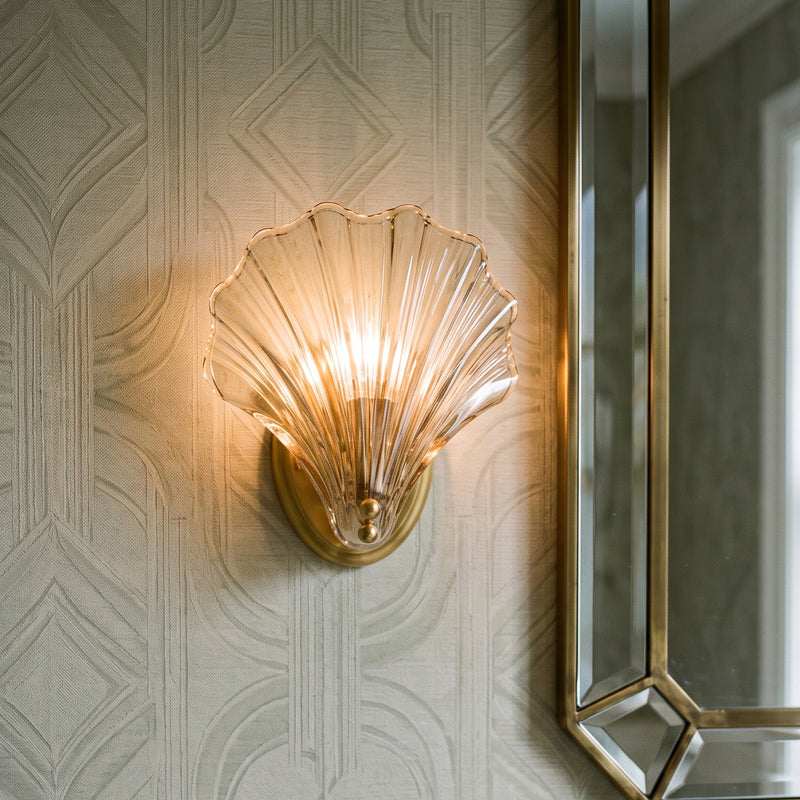 Shelley Glass Wall Sconce