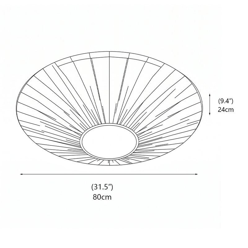 Siam Flush Mount Ceiling Lamp – detail 3