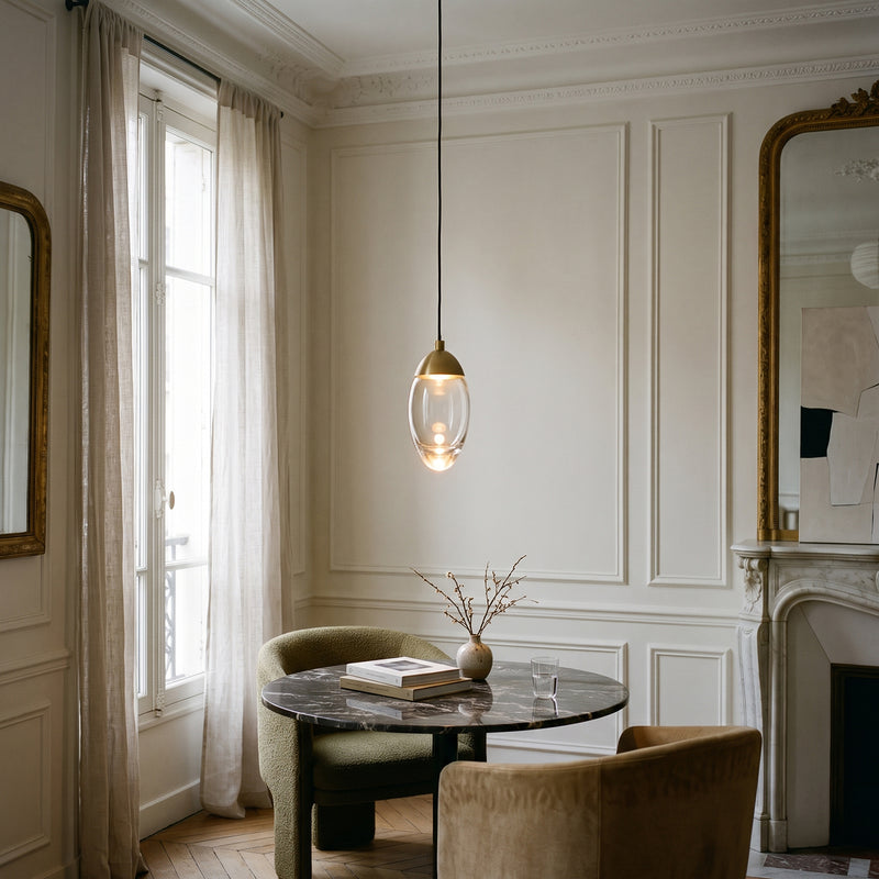 Sinclair Crystal Teardrop Pendant Lamp