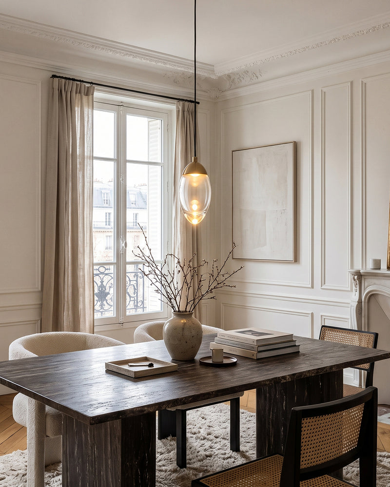 Sinclair Crystal Teardrop Pendant Lamp