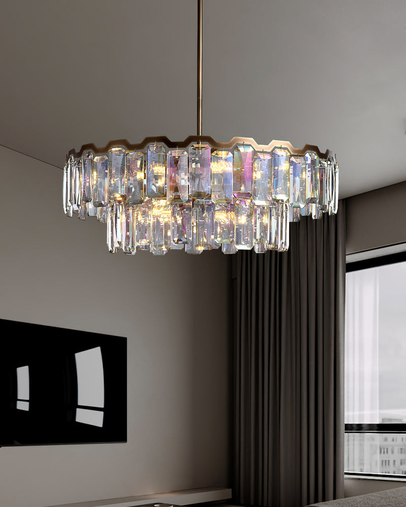 Ezra Organische Glazen Hanglamp