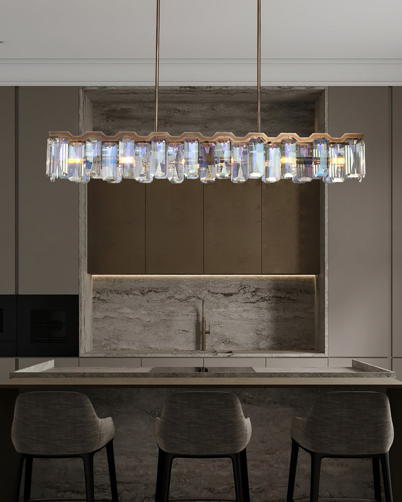 Ezra Organische Glazen Hanglamp