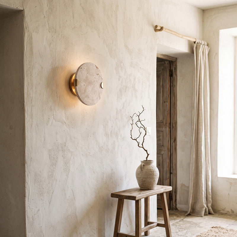 مصباح جداري Sloan Travertine Disc