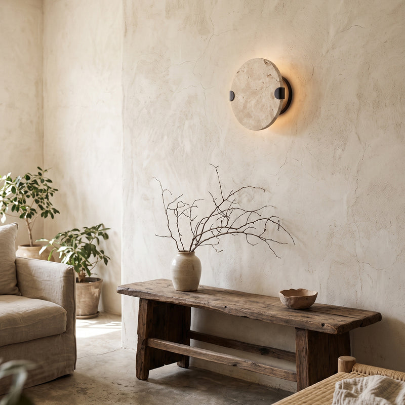 مصباح جداري Sloan Travertine Disc