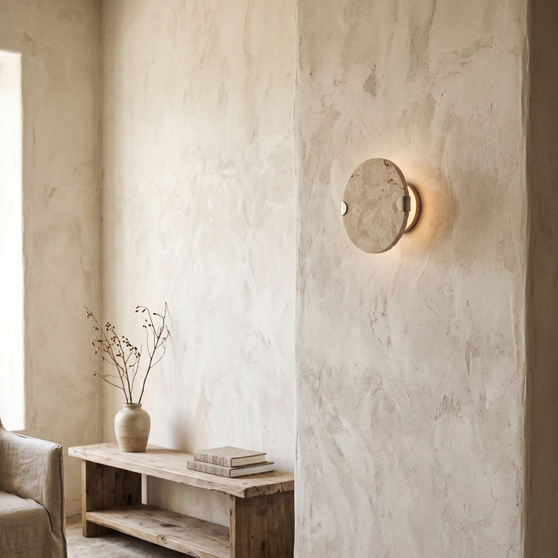 مصباح جداري Sloan Travertine Disc