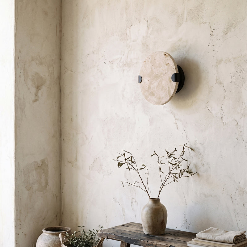 مصباح جداري Sloan Travertine Disc