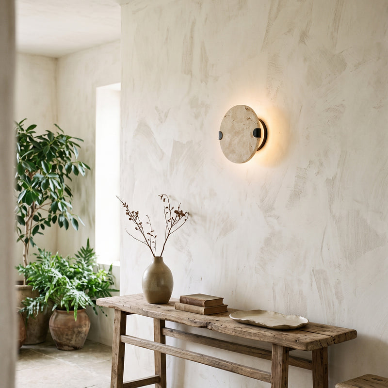 مصباح جداري Sloan Travertine Disc
