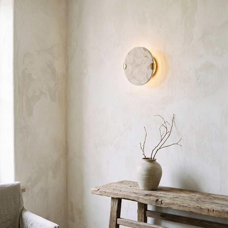 مصباح جداري Sloan Travertine Disc