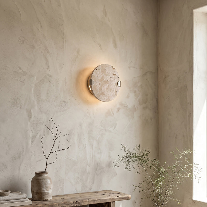 مصباح جداري Sloan Travertine Disc