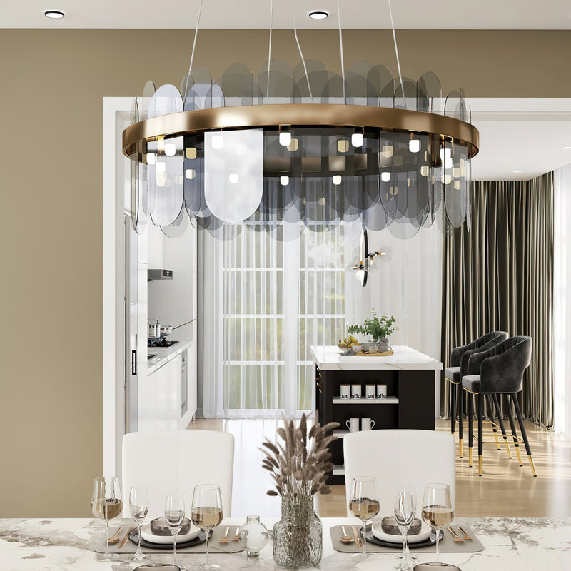 Solana Glass Chandelier