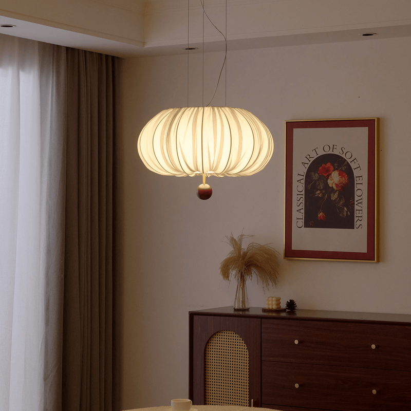 Solis Pleated Fabric Pendant Lamp