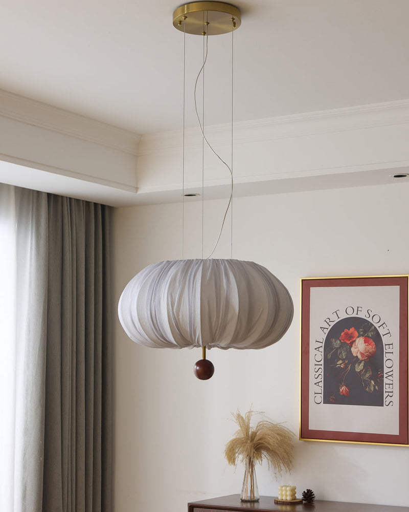 Solis Pleated Fabric Pendant Lamp
