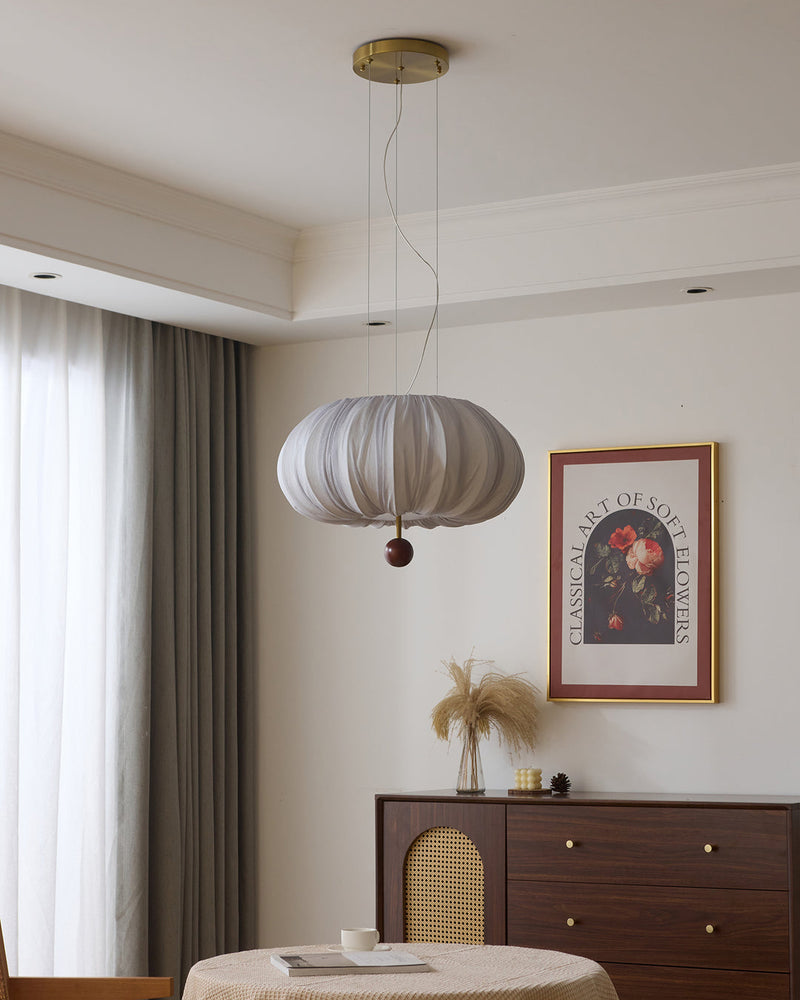 Solis Pleated Fabric Pendant Lamp