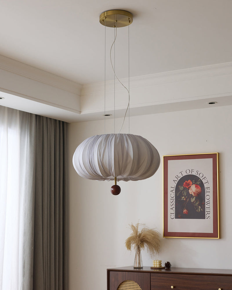Solis Pleated Fabric Pendant Lamp