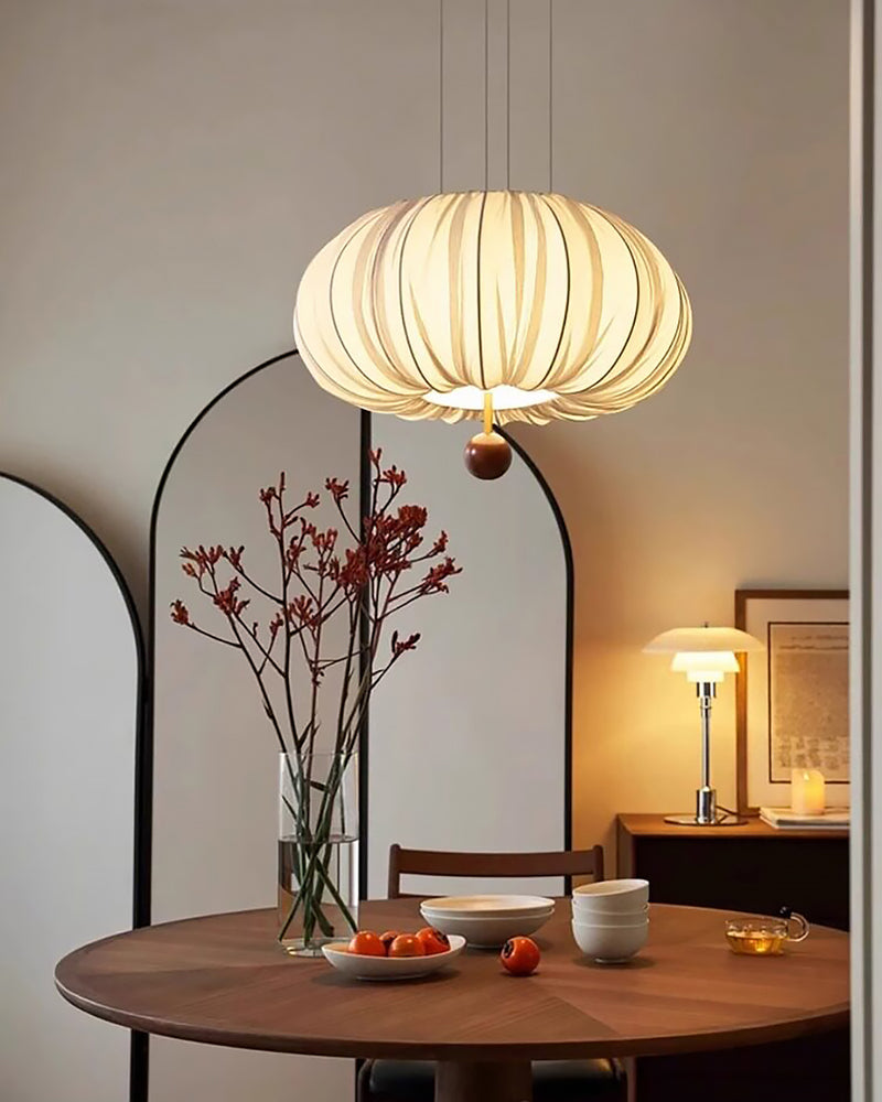 Solis Pleated Fabric Pendant Lamp