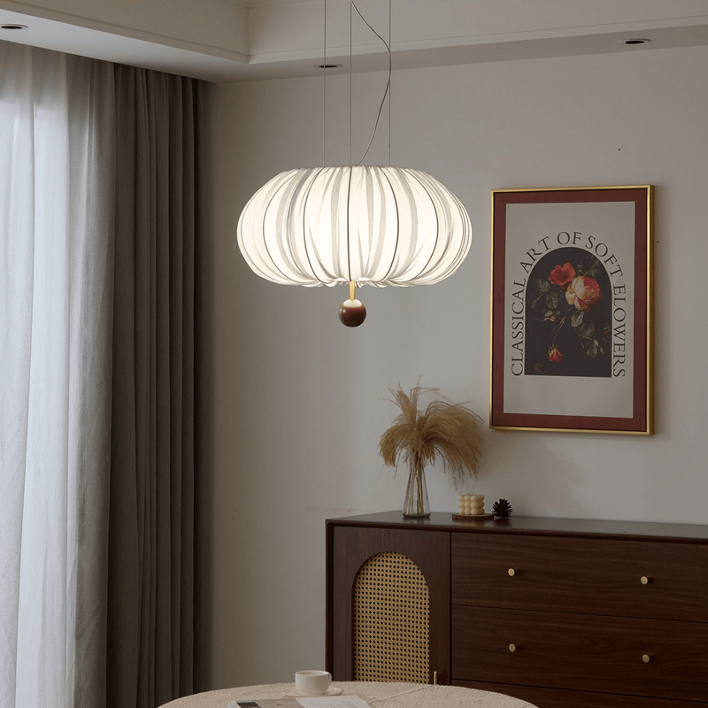Solis Pleated Fabric Pendant Lamp