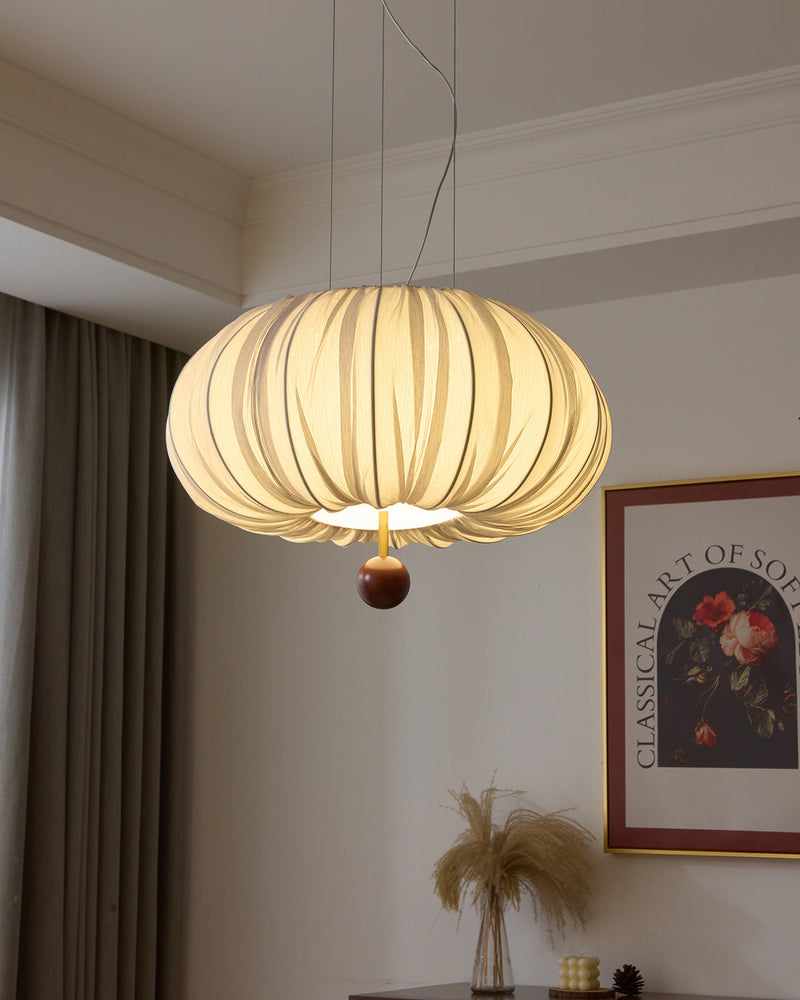 Solis Pleated Fabric Pendant Lamp