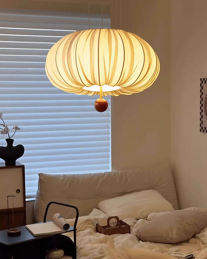 Solis Pleated Fabric Pendant Lamp