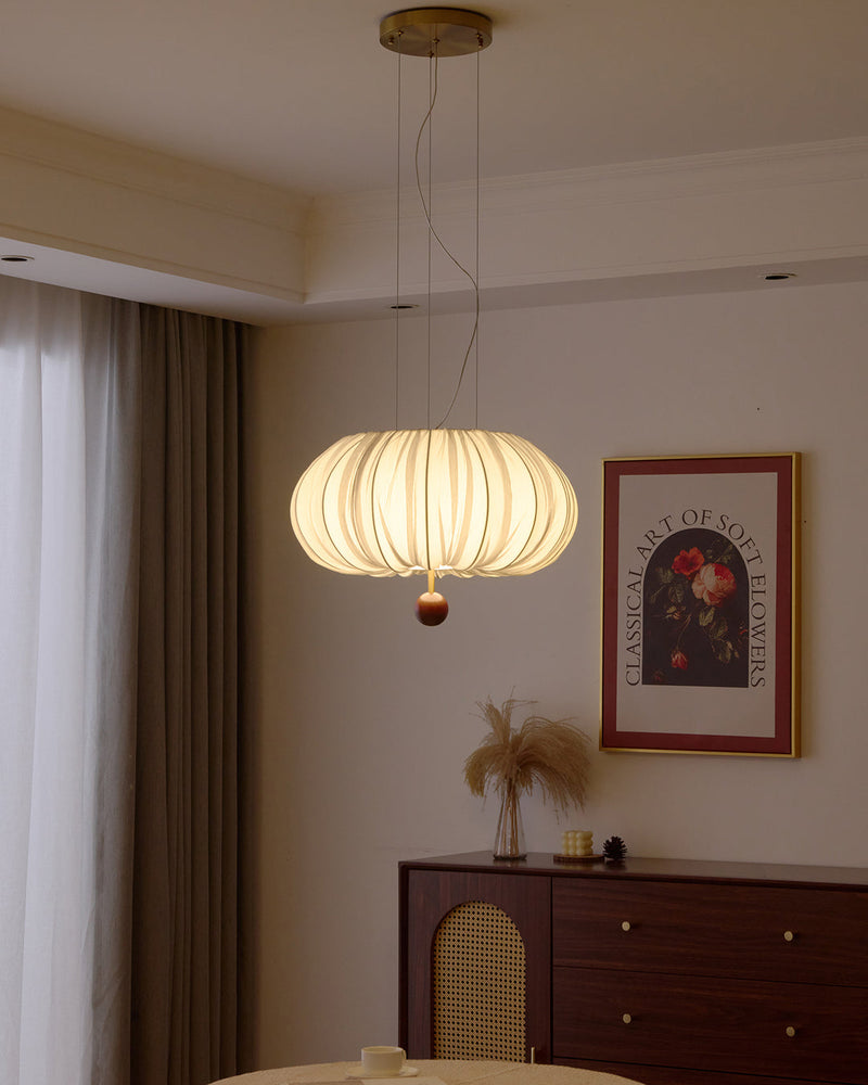 Solis Pleated Fabric Pendant Lamp