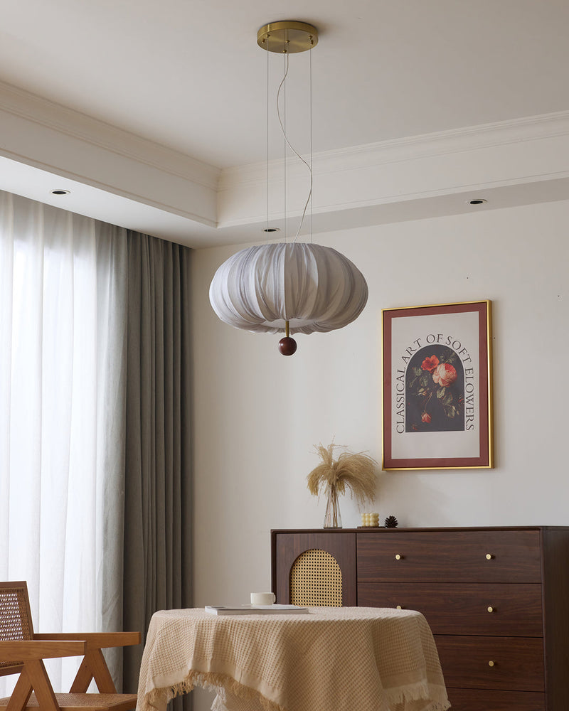 Solis Pleated Fabric Pendant Lamp