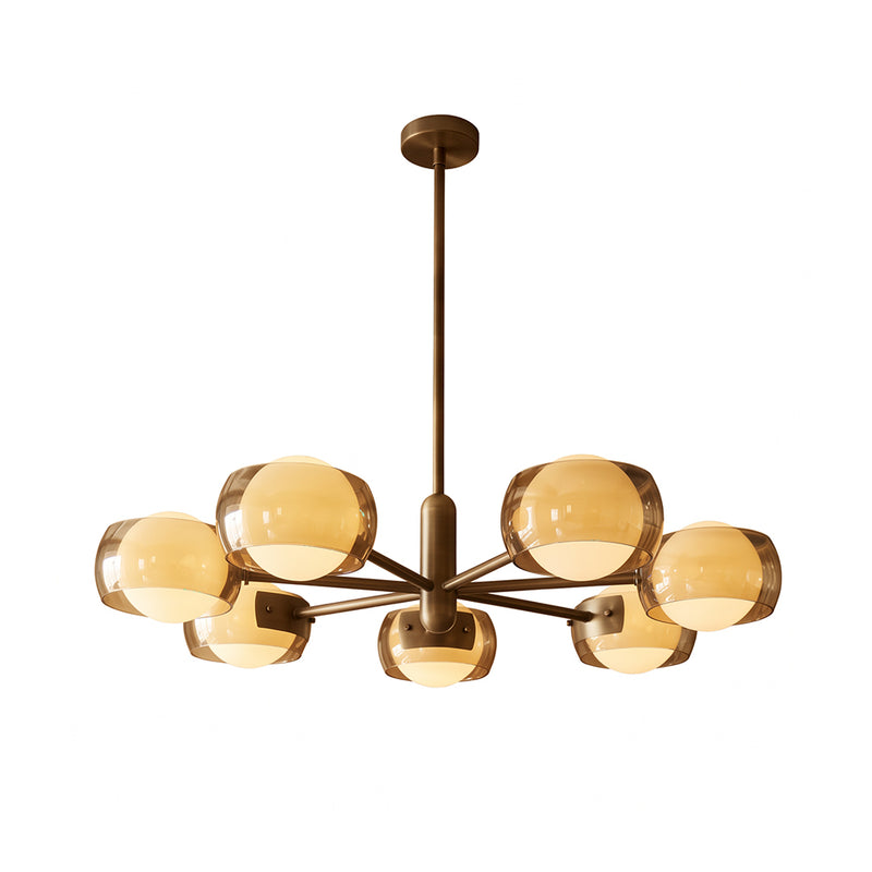Soren Dual-Glass Globe Chandelier