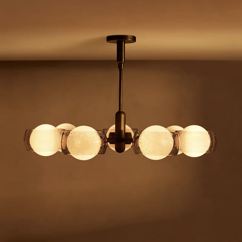 Soren Dual-Glass Globe Chandelier