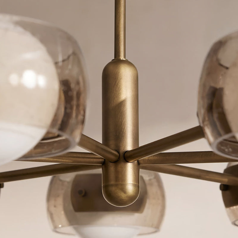 Soren Dual-Glass Globe Chandelier