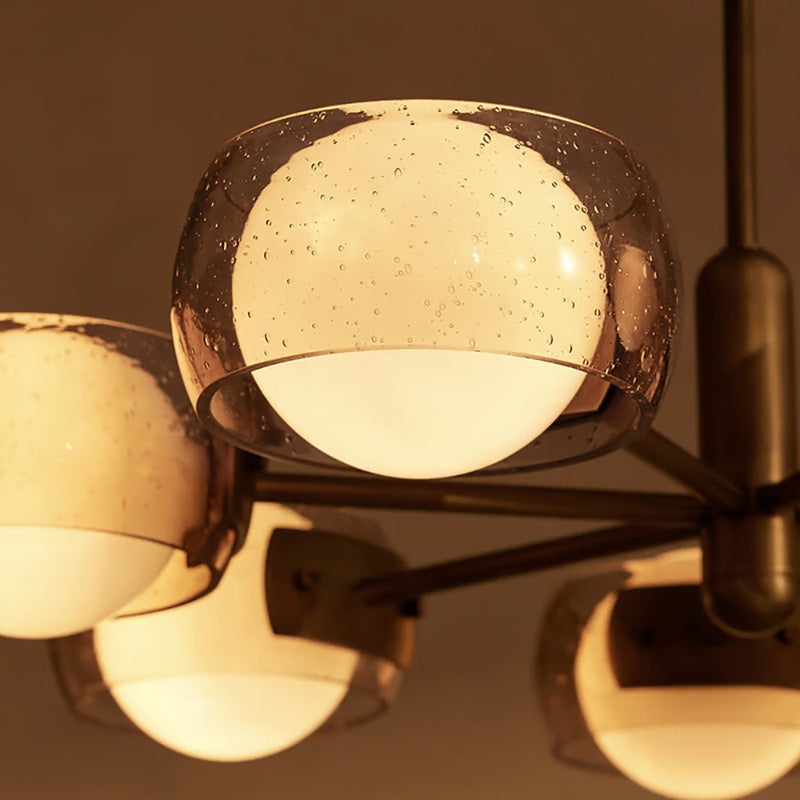 Soren Dual-Glass Globe Chandelier