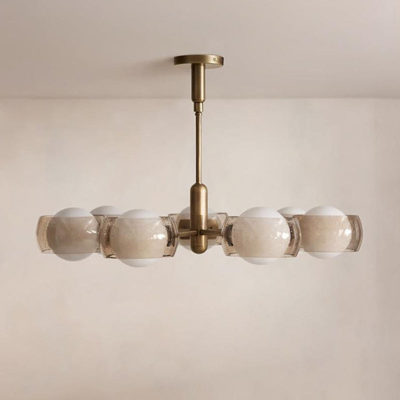 Soren Dual-Glass Globe Chandelier