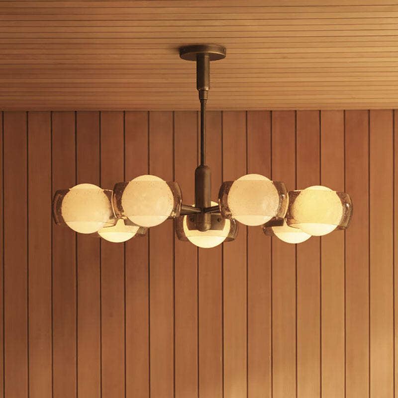 Soren Dual-Glass Globe Chandelier