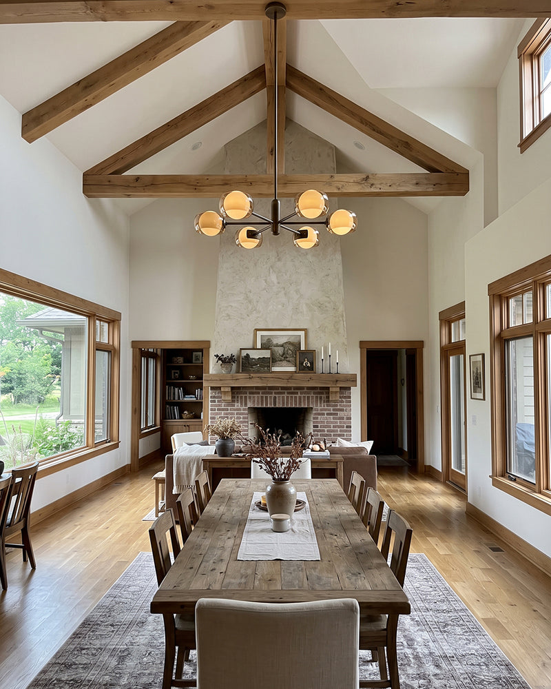 Soren Dual-Glass Globe Chandelier