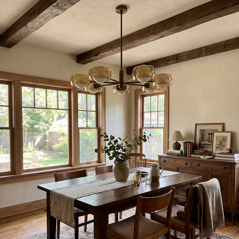 Soren Dual-Glass Globe Chandelier