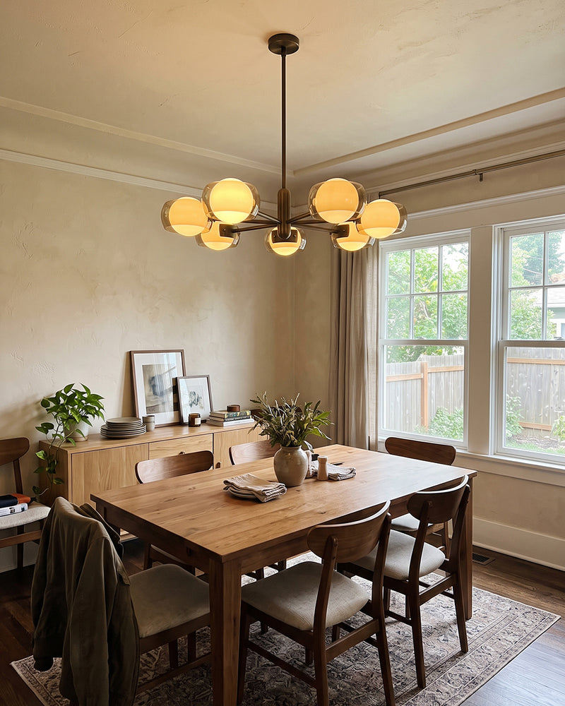 Soren Dual-Glass Globe Chandelier