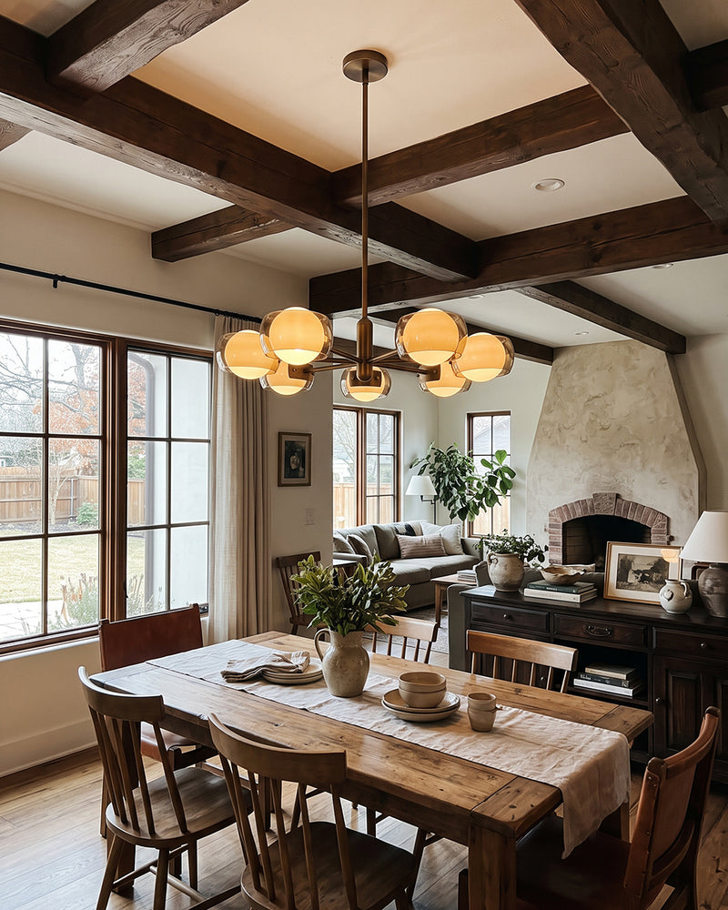 Soren Dual-Glass Globe Chandelier