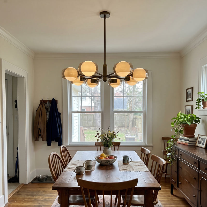 Soren Dual-Glass Globe Chandelier