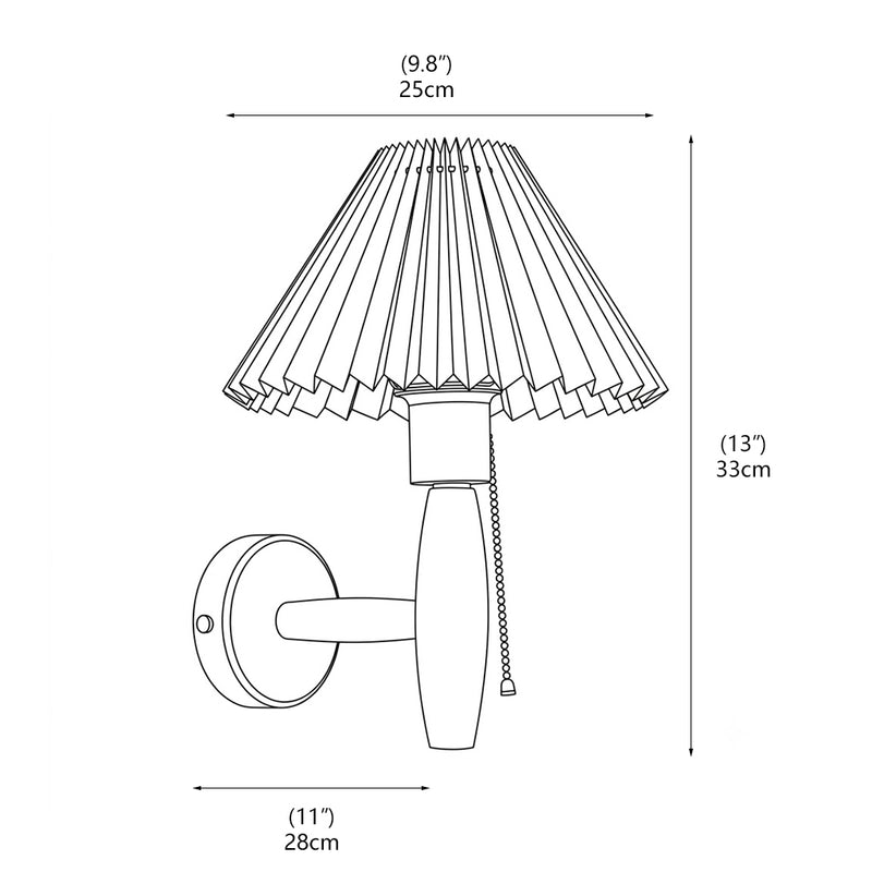 Soren Pleated Wall Lamp