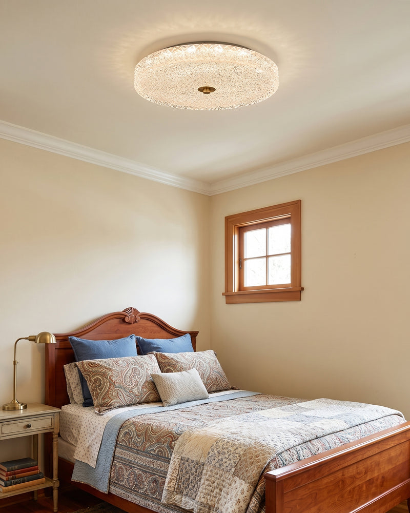 Sparkle Glass LED Flush Mount