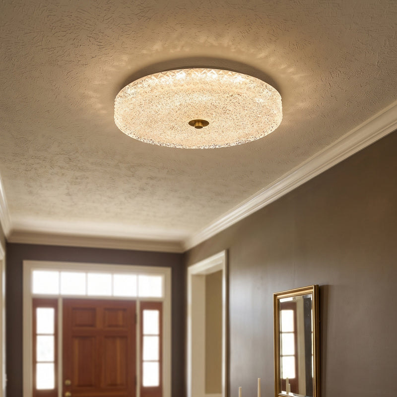 Sparkle Glass LED Flush Mount