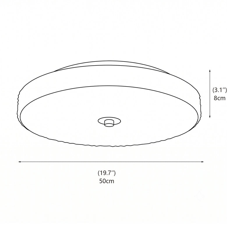 Sparkle Glass LED Flush Mount