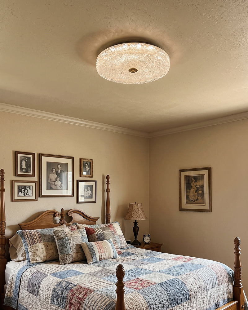 Sparkle Glass LED Flush Mount