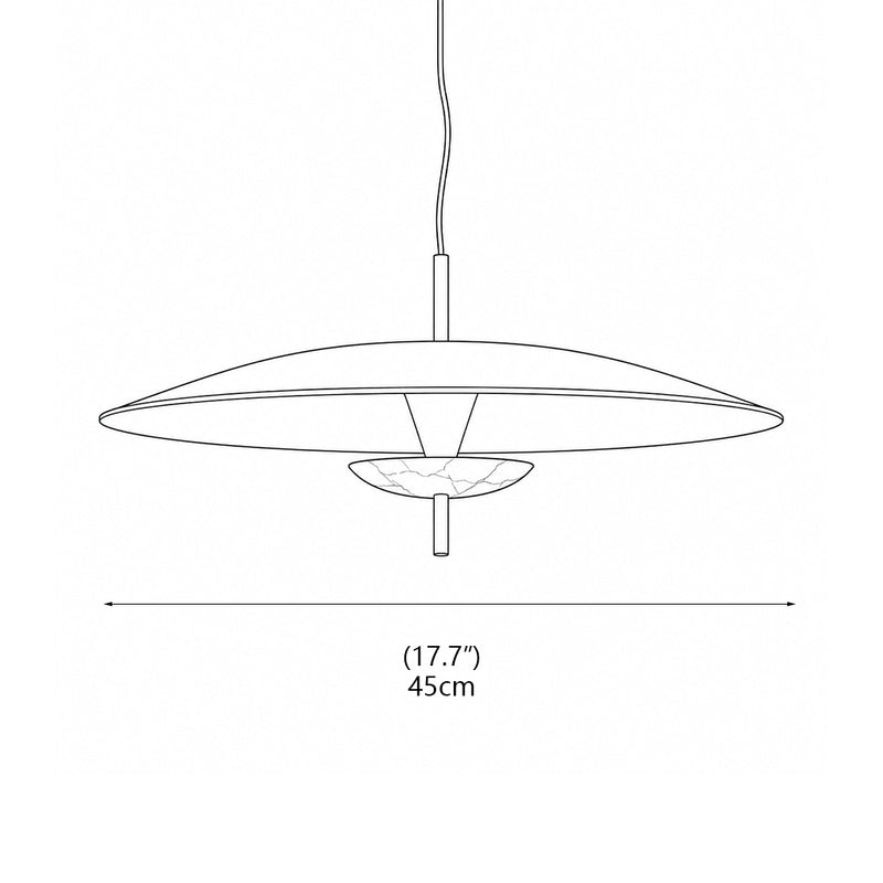 Surnames Disc Pendant lamp